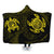 Hawaiian Two Turtle Polynesian Hooded Blanket Yellow AH Hooded Blanket White - Polynesian Pride