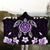 Hawaiian Violet Turtle Plumeria Hooded Blanket AH - Polynesian Pride