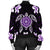 Hawaiian Violet Turtle Plumeria Bomber Jacket AH - Polynesian Pride