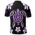 Hawaiian Violet Turtle Plumeria Polo Shirt - Polynesian Pride