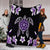 Hawaiian Violet Turtle Plumeria Premium Blankets AH - Polynesian Pride