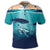 Hawaiian Whale and Turtle In Sunset Polynesian Polo Shirt - Polynesian Pride