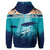 Custom Hawaiian Whale and Turtle In Sunset Polynesian Hoodie - Polynesian Pride