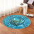 Hawaiian Whirlpool Turtle Polynesian Round Carpet - AH - Polynesian Pride