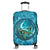 Hawaiian Whirlpool Turtle Polynesian Luggage Covers - AH Black - Polynesian Pride