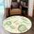 Hawaiian World Animals In Sea Round Carpet - AH - Polynesian Pride