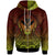 Hawaii Zip up Hoodie Polynesian Circle Pattern Unisex Reggae - Polynesian Pride