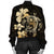 Hibiscus Plumeria Mix Polynesian Turtle Bomber Jacket - AH - Polynesian Pride