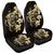 Hibiscus Plumeria Mix Polynesian Turtle Car Seat Covers - AH Universal Fit Black - Polynesian Pride