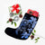 Hibiscus Plumeria Mix Polynesian Turtle Christmas Stocking Blue - AH - Polynesian Pride