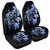 Hibiscus Plumeria Mix Polynesian Turtle Car Seat Covers Blue - AH Universal Fit Black - Polynesian Pride