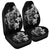 Hibiscus Plumeria Mix Polynesian Turtle Car Seat Covers Gray - AH Universal Fit Black - Polynesian Pride