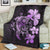 Hibiscus Plumeria Mix Polynesian Turtle Premium Blankets Violet - AH - Polynesian Pride