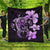 Hibiscus Plumeria Mix Polynesian Turtle Premium Quilts Violet - AH Black - Polynesian Pride