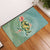 Hibiscus Turtle Swimming Door Mat AH Door Mat Black - Polynesian Pride