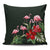 Hibiscus Flamingo Pillow Covers One Size Zippered Pillow Case 18"x18"(Twin Sides) Black - Polynesian Pride