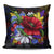 Hibiscus Flower Beautiful Pillow Covers One Size Zippered Pillow Case 18"x18"(Twin Sides) Black - Polynesian Pride