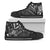 Fiji High Top Shoes - Cross Style Unisex Black - Polynesian Pride