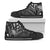 Tonga High Top Shoes - Cross Style Unisex Black - Polynesian Pride