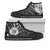 Niue High Top Shoes - Cross Style Unisex Black - Polynesian Pride