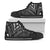 Pohnpei State High Top Shoes - Cross Style Unisex Black - Polynesian Pride