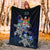 Fiji Polynesian Premium Blanket - Blue Turtle Couple - Polynesian Pride