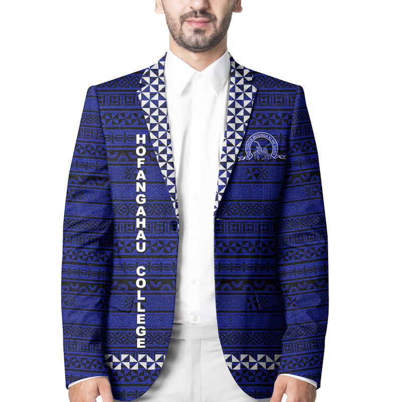 Tonga Hofangahau College Blazer Simple Style - Blue LT8 Unisex Blue - Polynesian Pride