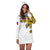 Filipino Hoodie Dress Tribal White Style LT6 - Polynesian Pride