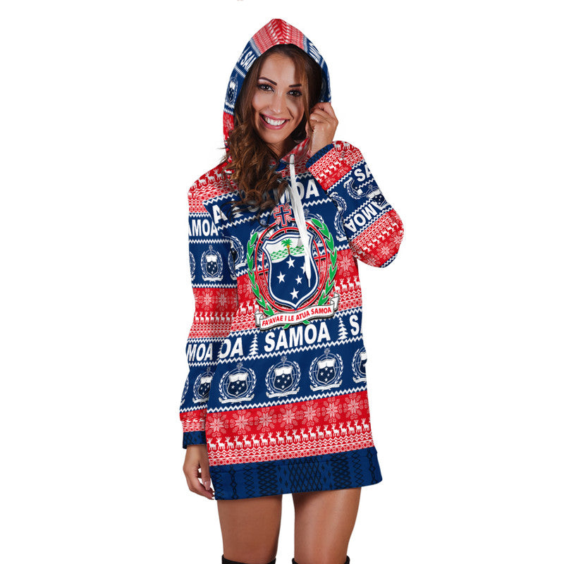 Samoa Christmas Hoodie Dress 2022 LT6 - Polynesian Pride