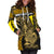 (Custom Personalised)New Caledonia Hoodie Dress Gold Color LT6 Gold - Polynesian Pride