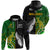 Aotearoa Rugby All Black Combine Australia Wallabies Hoodie Aboriginal Kangaroo and Maori Fern LT9 - Polynesian Pride