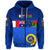 (JULIET 32E71N World Cup 2022) Vanuatu Hoodie Mix Australia and France Flag LT13 Zip Hoodie Blue - Polynesian Pride