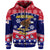 American Samoa Tribal Polynesian Christmas Vibe Hoodie LT9 Zip Hoodie Red - Polynesian Pride