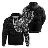 Polynesian Full Sleeve Tattoo Hoodie Silver Vibes LT7 - Polynesian Pride