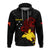 Custom Papua New Guinea 47th Independence Hoodie Tribal Turtle LT7 Black - Polynesian Pride