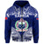 Samoa Coat of Arms Hoodie Polynesian Pattern LT9 Zip Hoodie Blue - Polynesian Pride