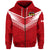 Custom PolynesianPride Tonga Rugby Tongan Kupesi Ngatu Design Hoodie LT9 Zip Hoodie Red - Polynesian Pride