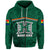 Custom Hawaii Warriors Football Hoodie Polynesian Palm and Hibiscus LT9 Zip Hoodie Green - Polynesian Pride