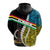 Custom Vanuatu Torba Province Zip up Hoodie Torba Flag Polynesian Pattern LT7 - Polynesian Pride