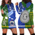 Samoa And Cook Islands Hoodie Dress Together LT8 Blue - Polynesian Pride