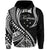 Federated States of Micronesia Hoodie Black Polynesian Wave Style LT9 Zip Hoodie Black - Polynesian Pride