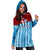 West Papua 60 Years OPM Morning Star with Polynesian Pattern Hoodie Dress LT7 - Polynesian Pride