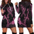 Hawaii Hoodie Dress Breast Cancer Survivor Mix Hibiscus LT7 Black - Polynesian Pride