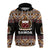 Samoa Hoodie Siapo Patterns LT6 Pullover Hoodie Black - Polynesian Pride