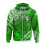 Liahona High School Tonga Hoodie Kupesi Style Ver01 LT7 Zip Hoodie Green - Polynesian Pride