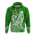 Saineha High School Tonga Hoodie Kupesi Style Ver02 LT7 Zip Hoodie Green - Polynesian Pride