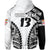 Custom Fiji Rugby Zip Hoodie Fresh Custom Text and Number - Polynesian Pride