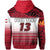 Custom Tahiti Rugby Hoodie Impressive Custom Text and Number - Polynesian Pride