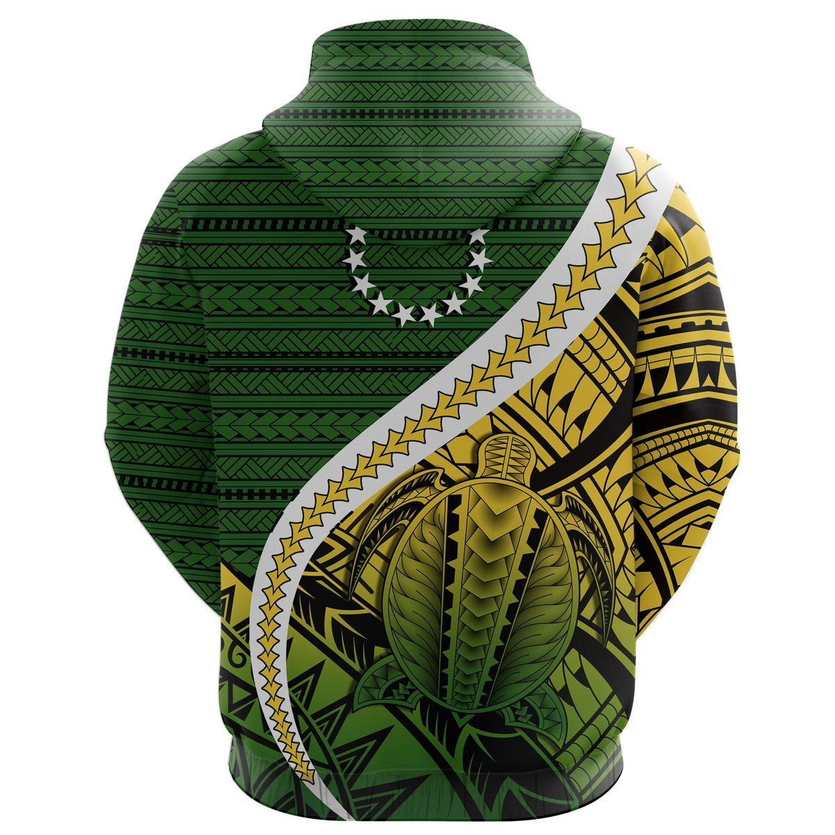 Cook Islands Hoodie Style Turtle Rugby - Polynesian Pride