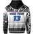 Custom Manu Samoa Rugby Hoodie Impressive Version Black Custom Text and Number - Polynesian Pride